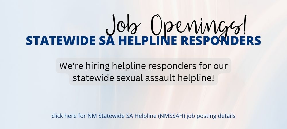 job openings statewide SA Helpline Responders nmcsap.org/about-nmcsap/job-postings